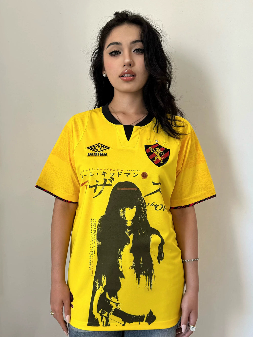 REMAKE Portrait T-Shirt Flower Hip Hop Print Sports Short Sleeve