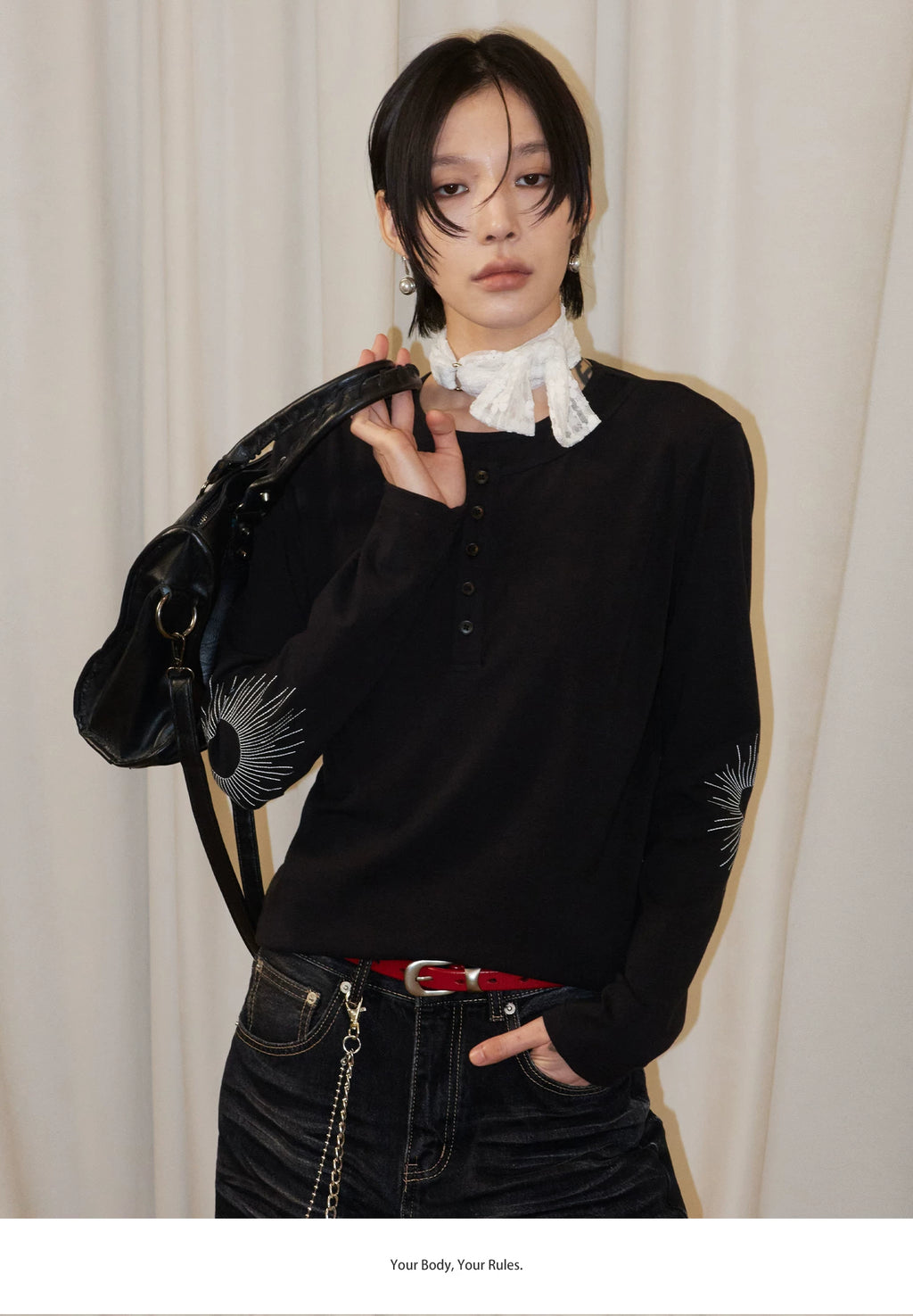 Sameuoo Sun Embroidery Long Sleeve