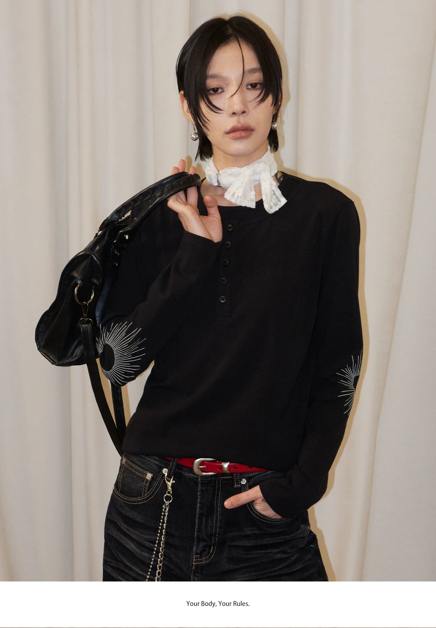 Sameuoo Sun Embroidery Long Sleeve