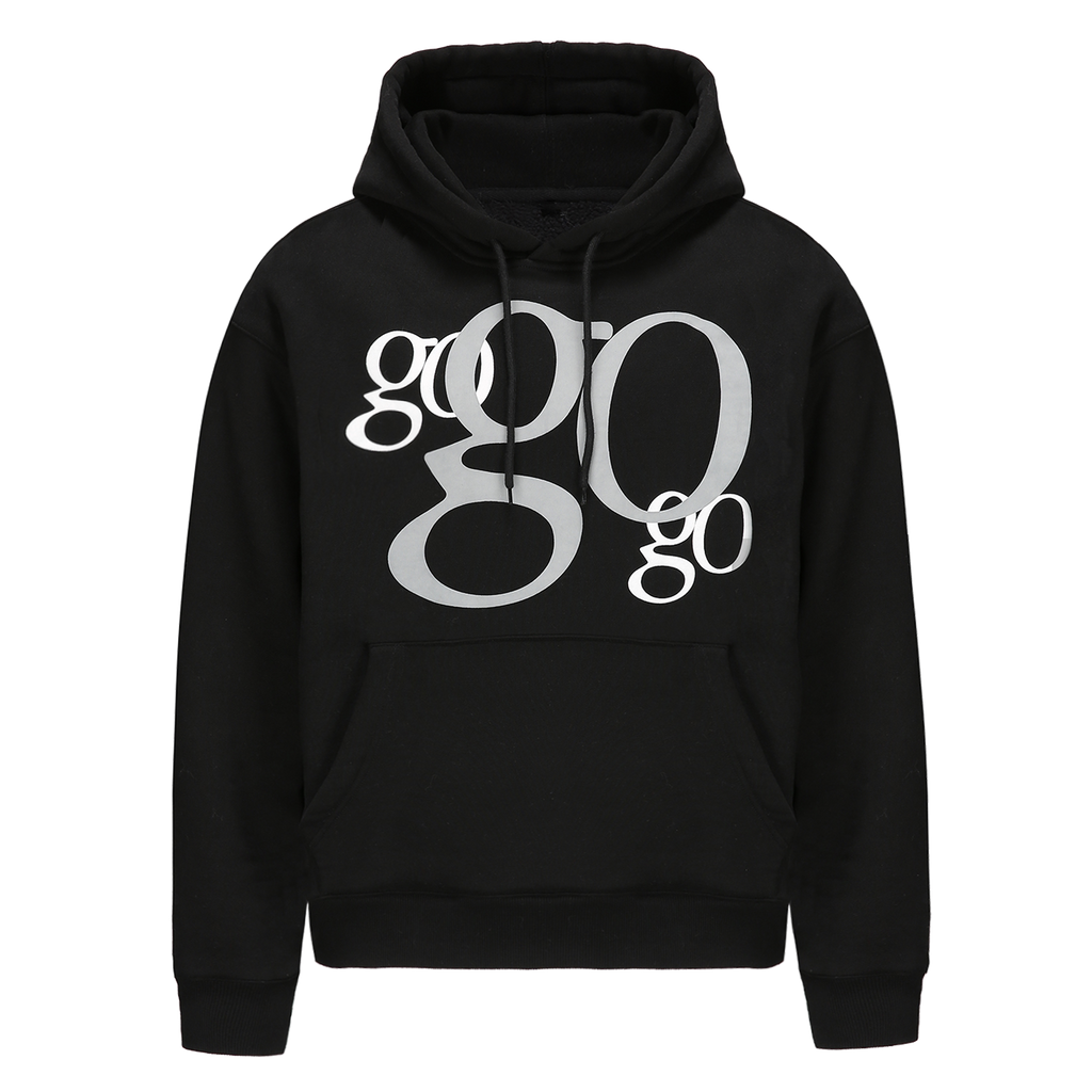 WebSurfGorup Foam Print Fleece-Lined Loose Fit Hoodie