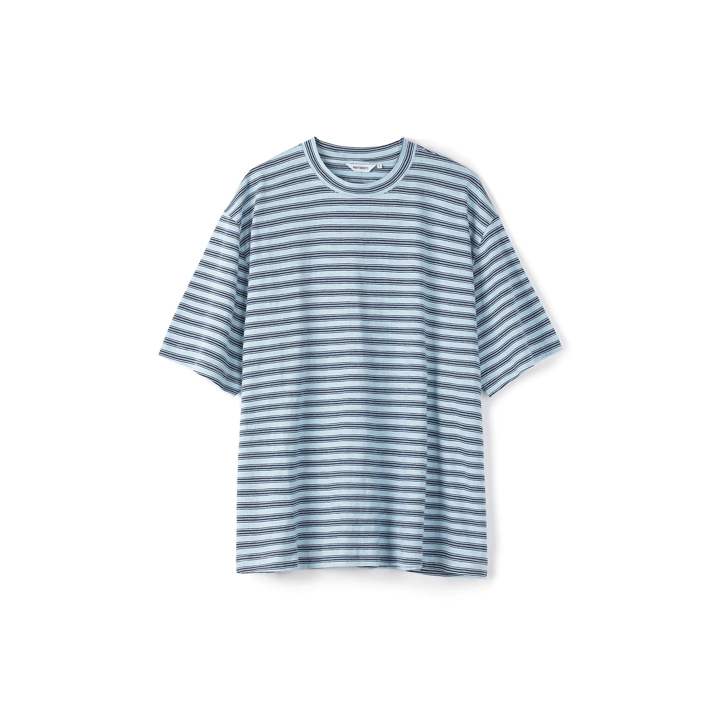 PARTIMENTO Striped 180g Breathable Loose-Fit Tee