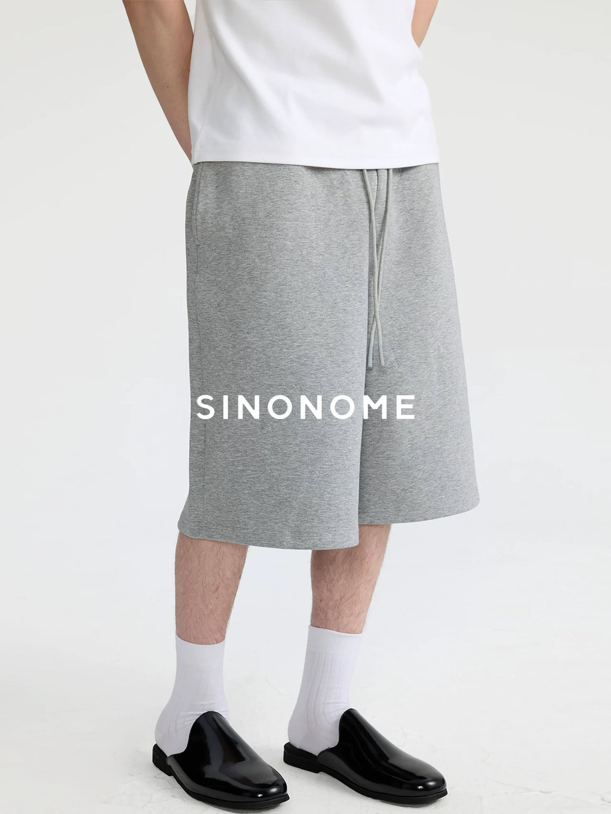 SINONOME Air-Layer 400g Relaxed Wide-Leg Sweat Shorts