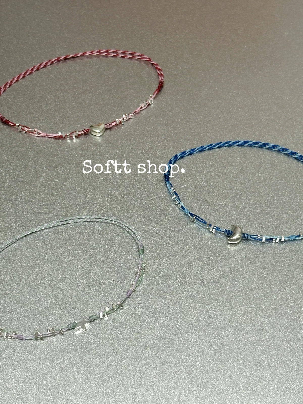 softt Sterling Silver Handwoven Braided Heart Bracelet