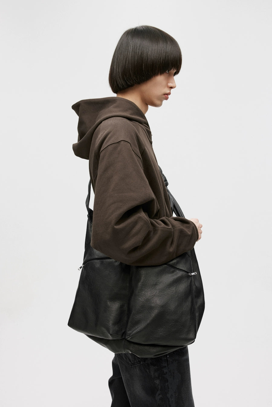 LIMPIDOCULUS Kelp Knot Leather Shoulder Messenger Bag
