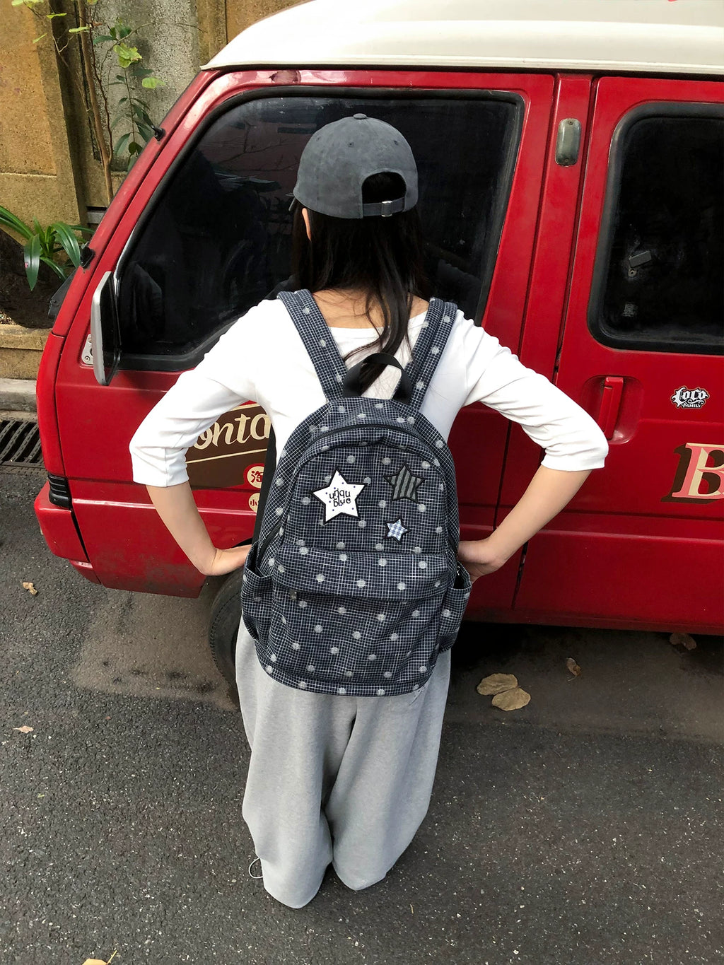 Unique blue Croc-Embossed Faux Leather Zip-Top Backpack