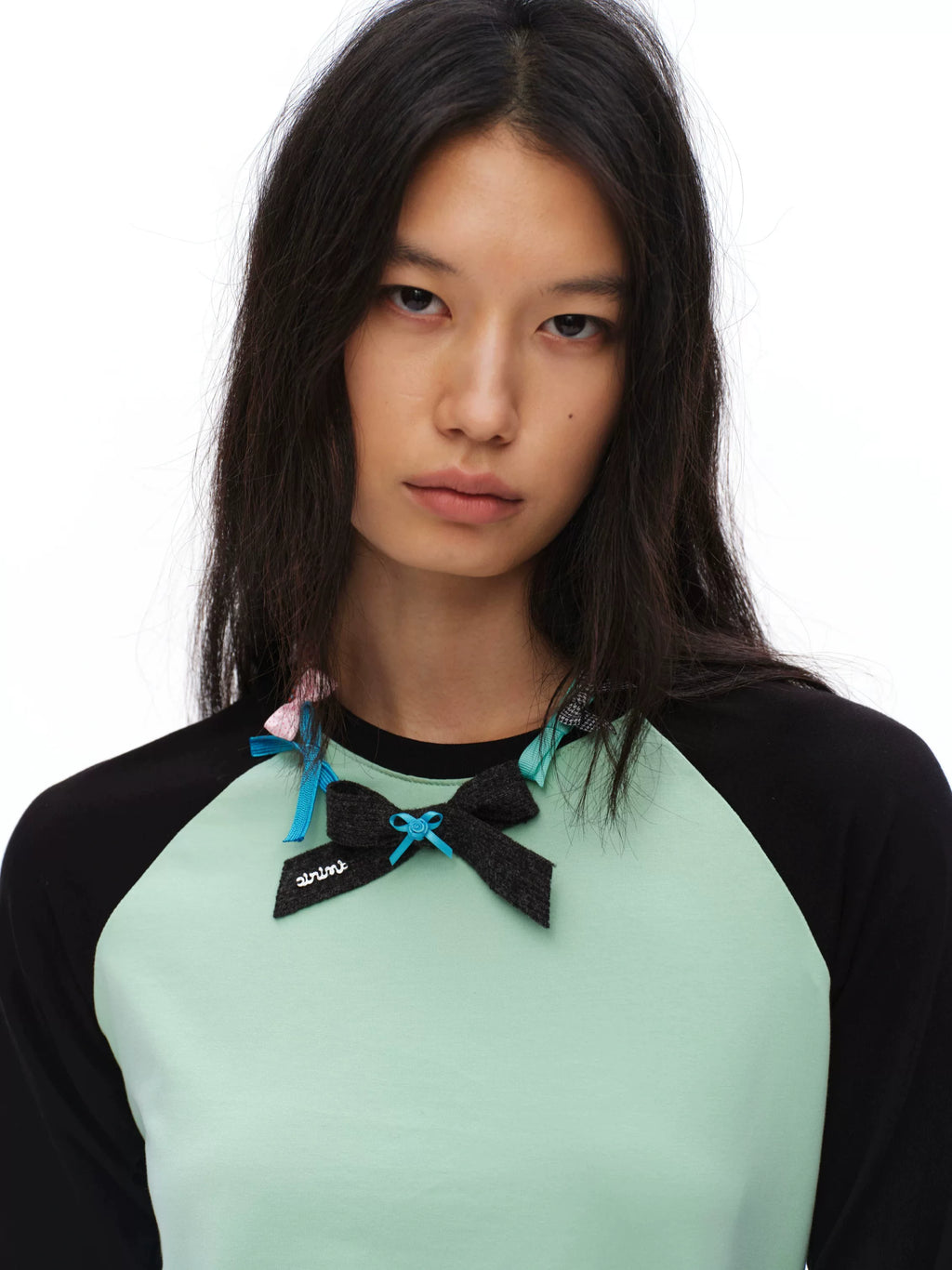 oinimi Handmade Dopamine Bow Choker Necklace