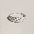 MEZZEM Rope-Textured Sterling Silver Ring