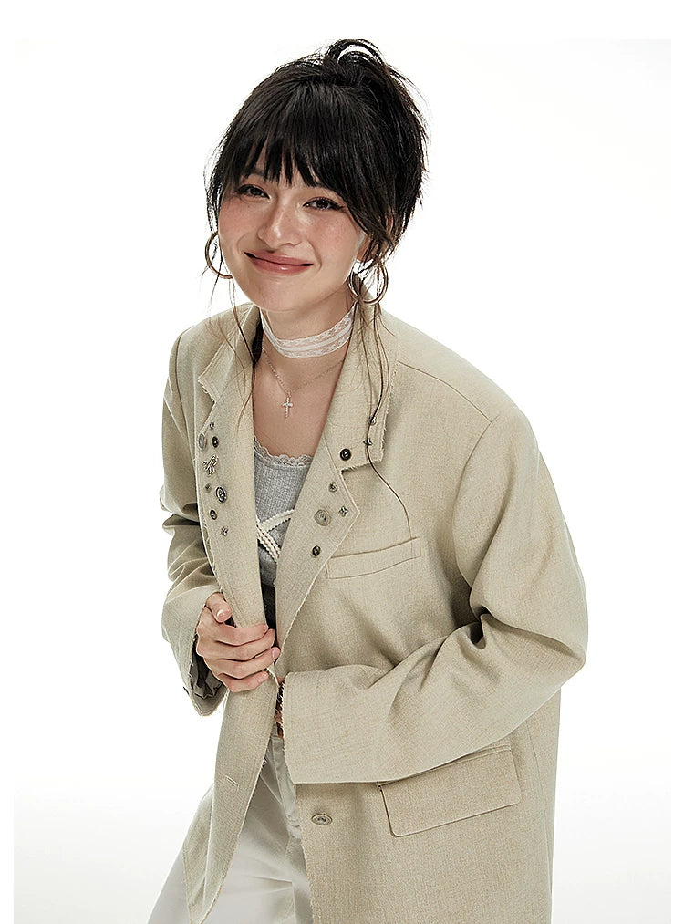 Imone Loose and Thin Suit Jacket