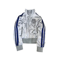 no E mosen SKUll Flag Leopard-Print Stand-Collar Jacket