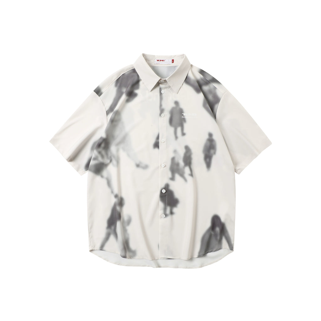 TGNS Vintage Shadow Flower Hawaiian Shirt