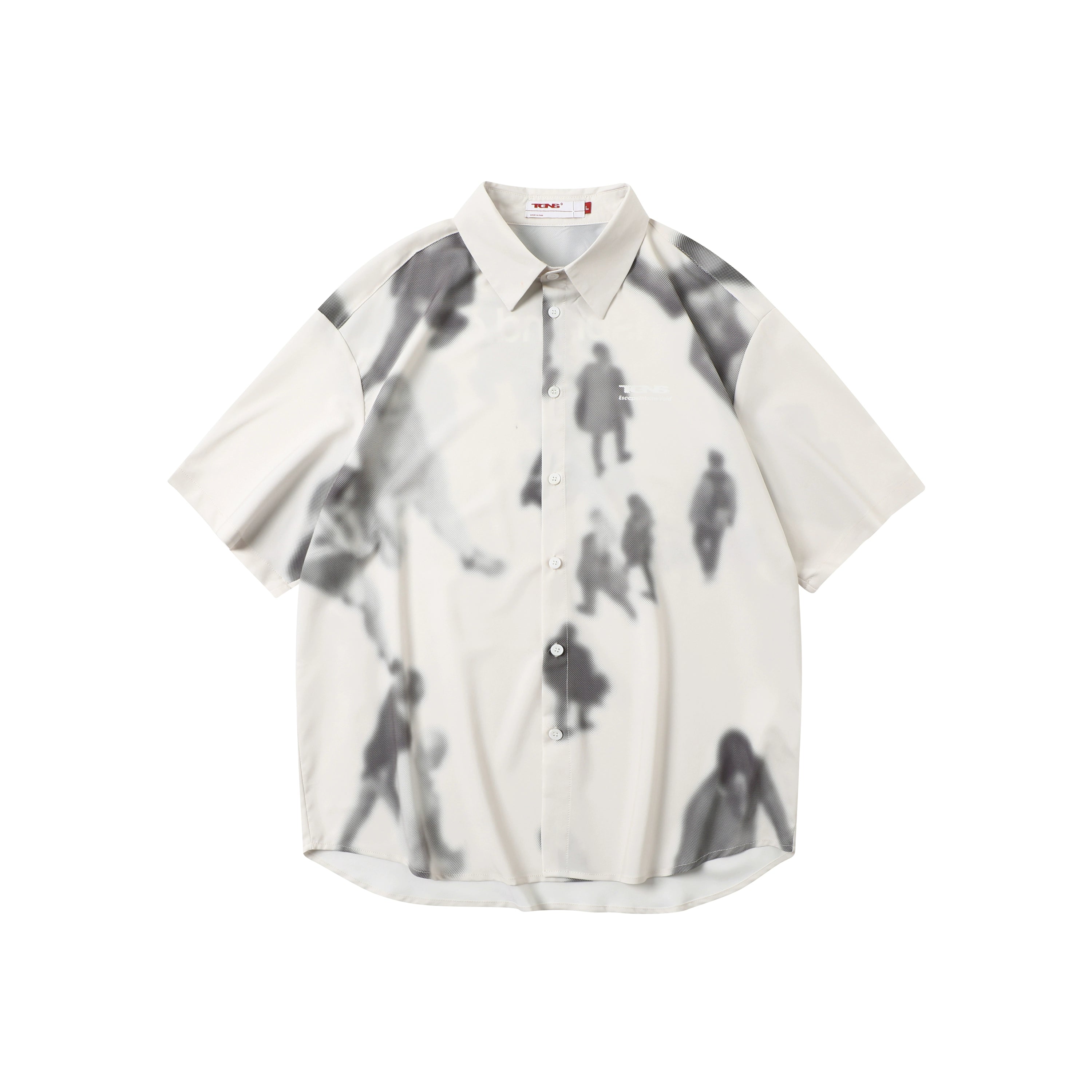 TGNS Vintage Shadow Flower Hawaiian Shirt