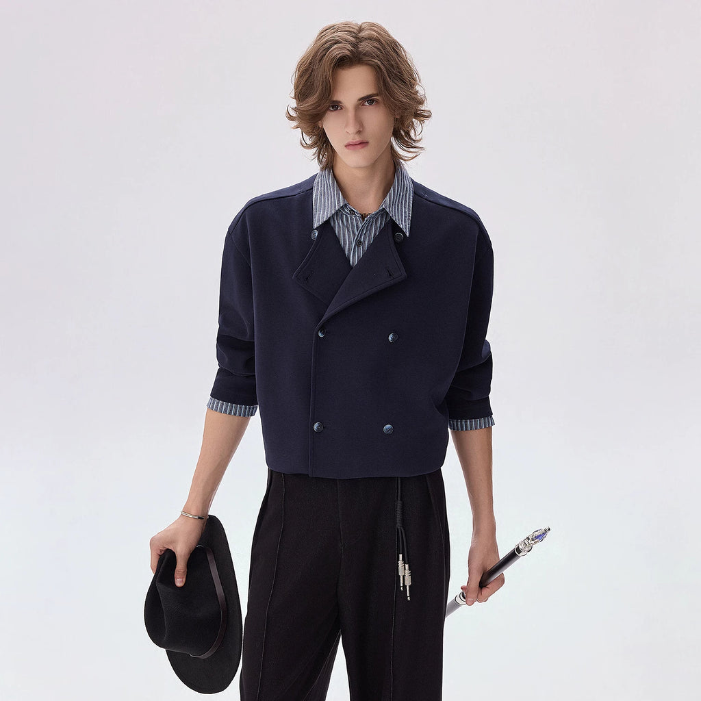 CHOR Striped Contrast Long-Sleeve Shirt