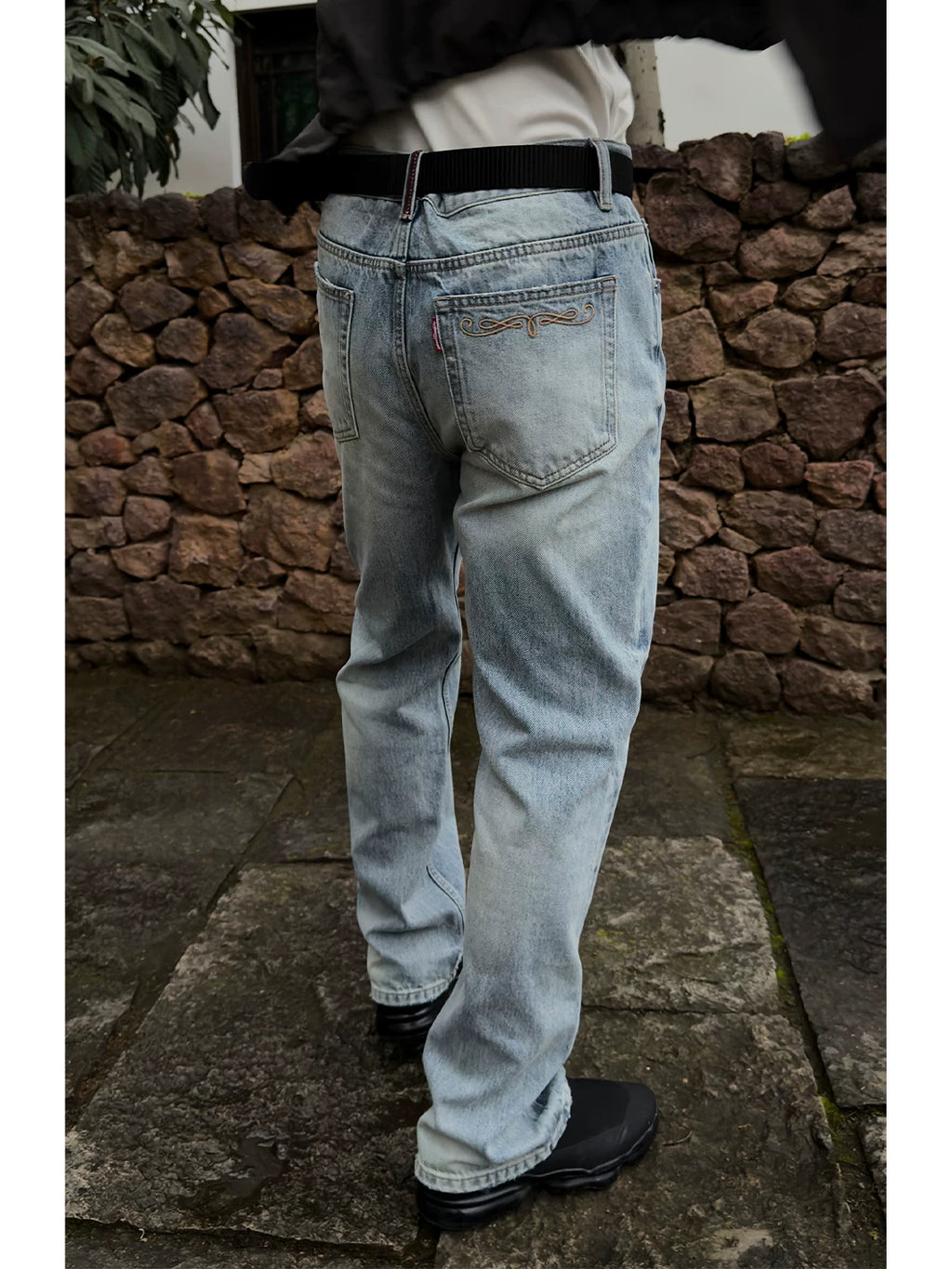 GTAL Glacier Blue 14oz Wrinkle-Resistant Straight-Leg Jeans