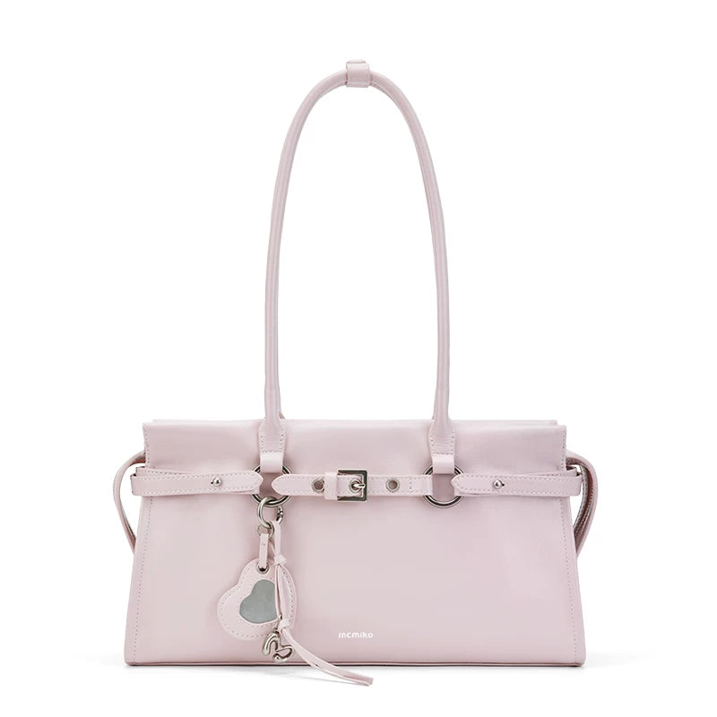 Mcmiko Vintage Cowhide Niche Underarm Shoulder Bag
