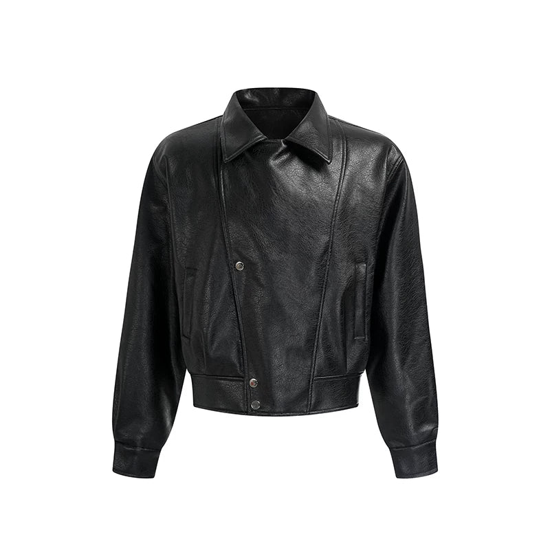 DM Tenacious Deconstructed Lapel Leather Jacket