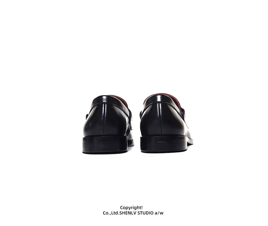 SHENLV STUDIO Vampire embossed cowhide loafers