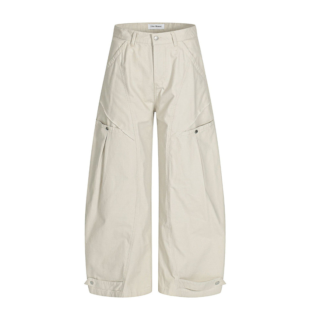 11KN Vintage Loose Versatile Wide Leg Straight Casual Pants
