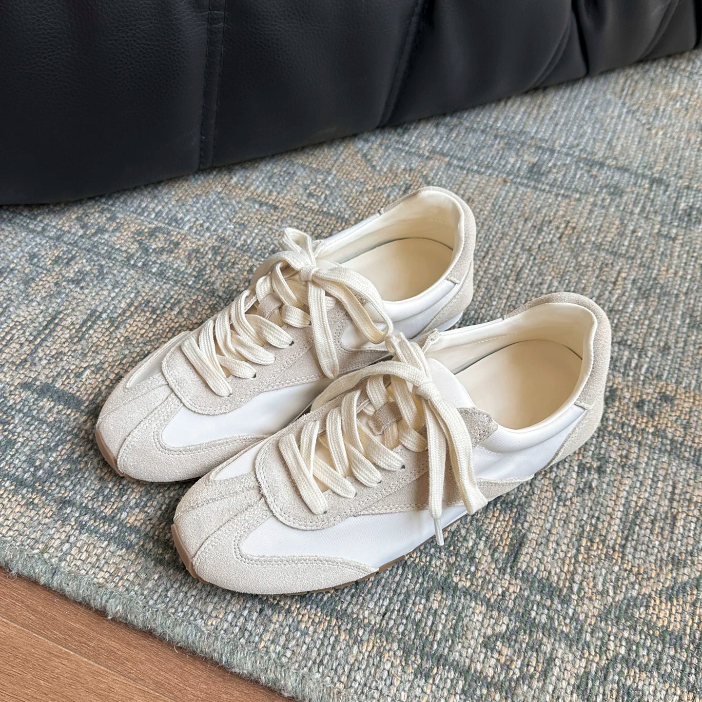 Lidaren Produced Suede Lace-Up Round-Toe Derby