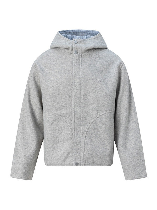 UNF Casual Striped Stand-Up Jacket