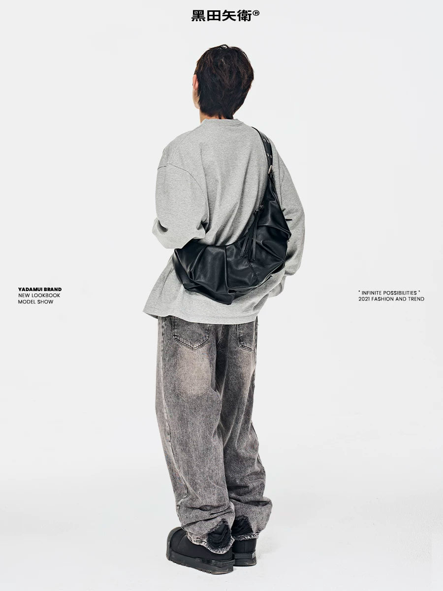 YADAMUI Lazy Wind Slack Messenger Bag