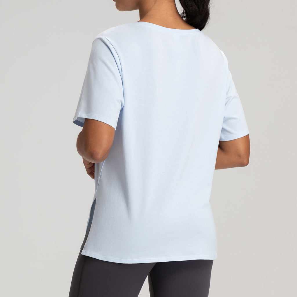 Athena Lulu Crew Neck Naked Breathable Loose Tee