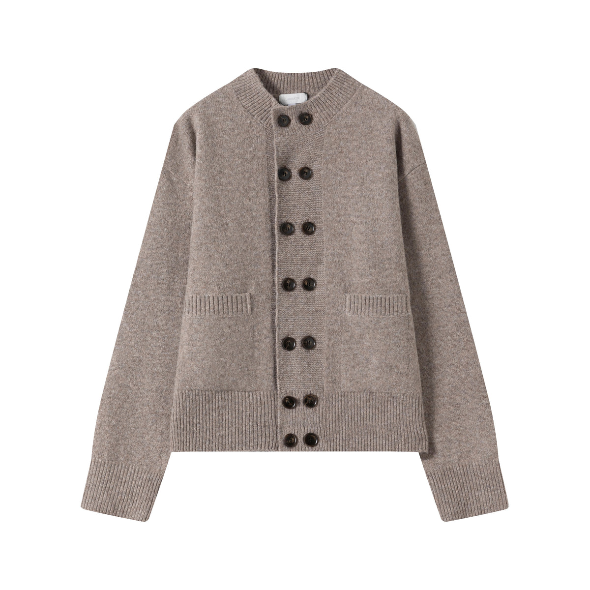 VLABMADE Double-Breasted Wool-Blend Loose Knit Cardigan