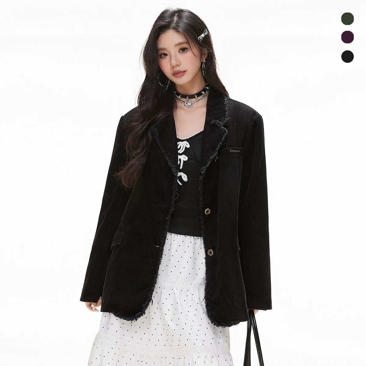 IMONE Vintage Loose Corduroy Blazer