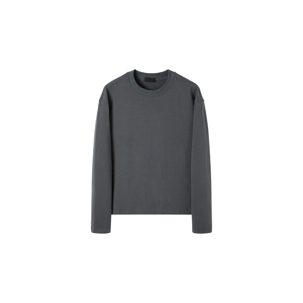 PLUS NO LOGO Warm and Thickened Double-sided Abraded Long Sleeves