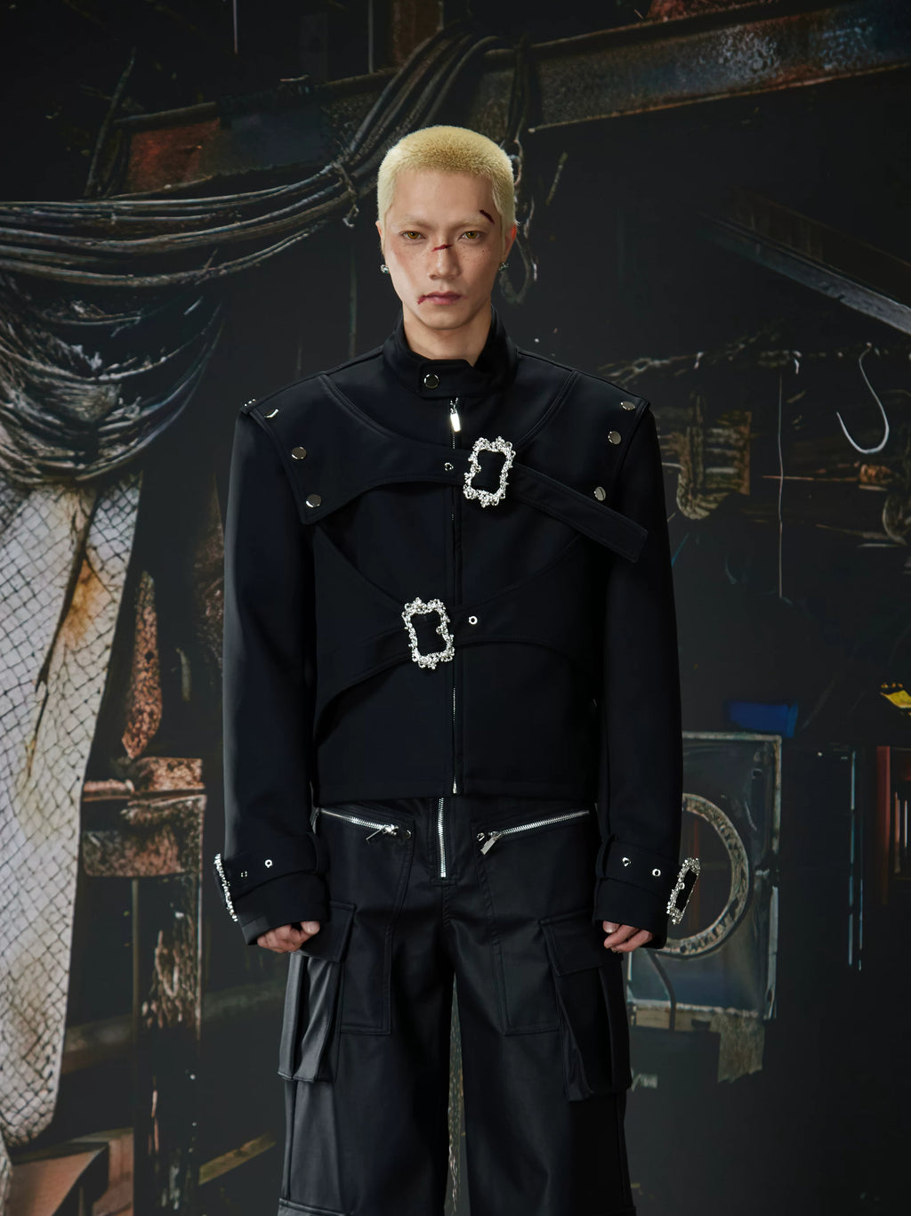 NUndeFineD Premium Sense Diablo Niche Short Leather Jacket