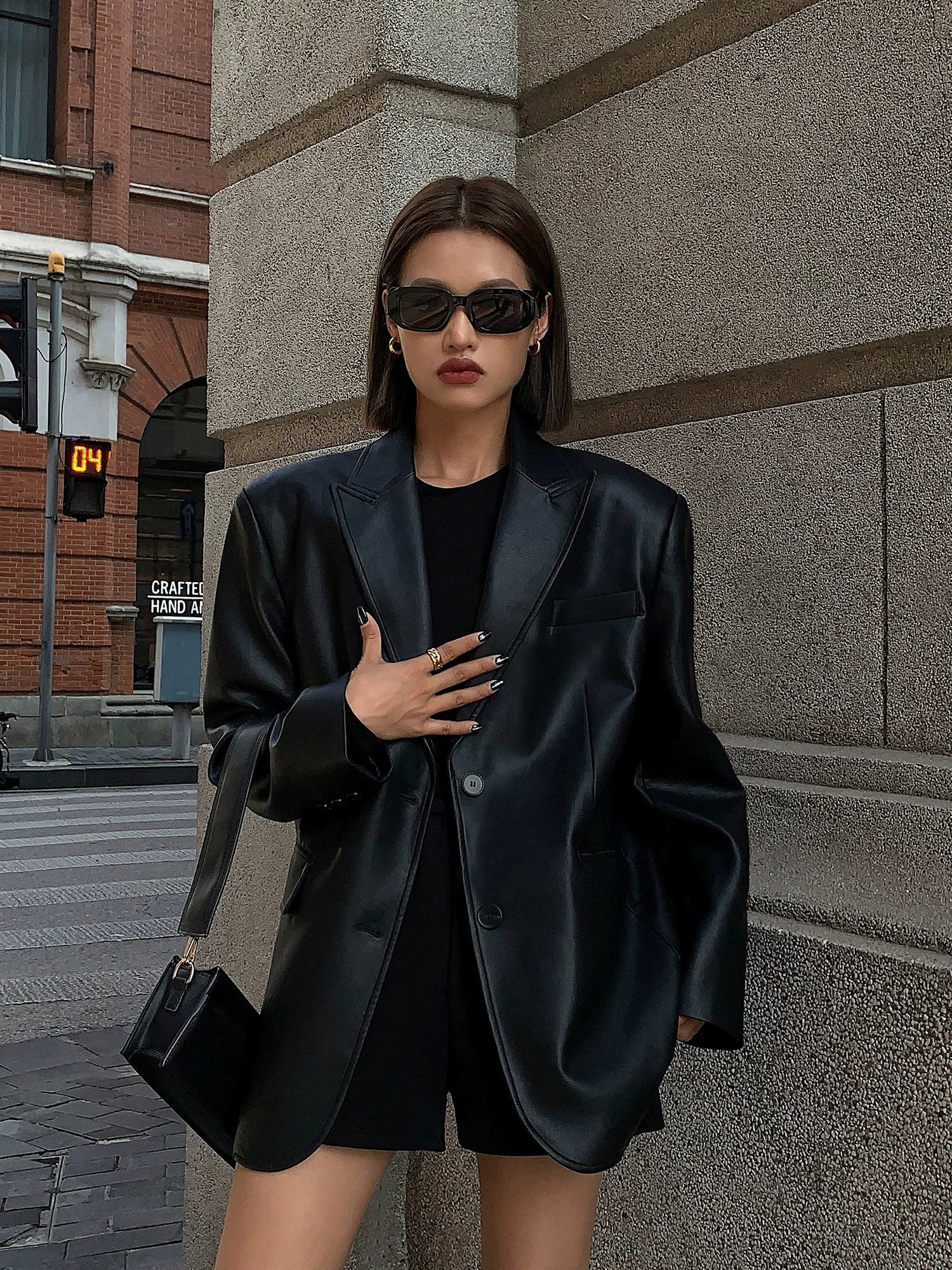 OUSPH Casual Premium Textured Loose Thickened Jacket