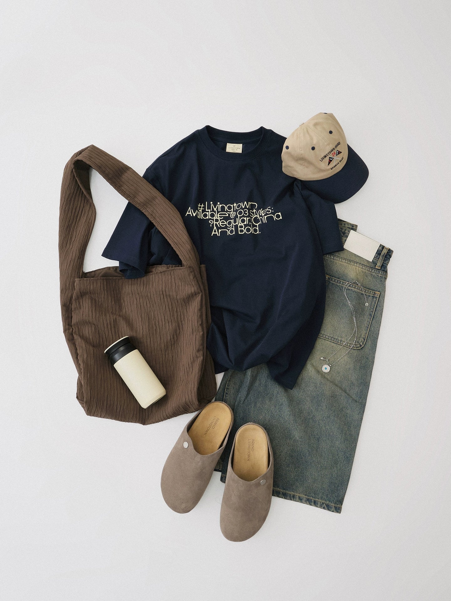 LIVINGTOWN Cool Star Font Slogan Printed Tee