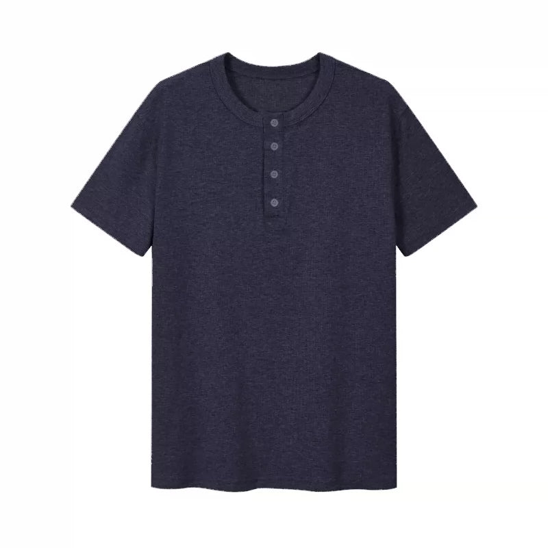 VLABMADE Rations 300g Wrinkle-Resistant Fitted Henley Tee