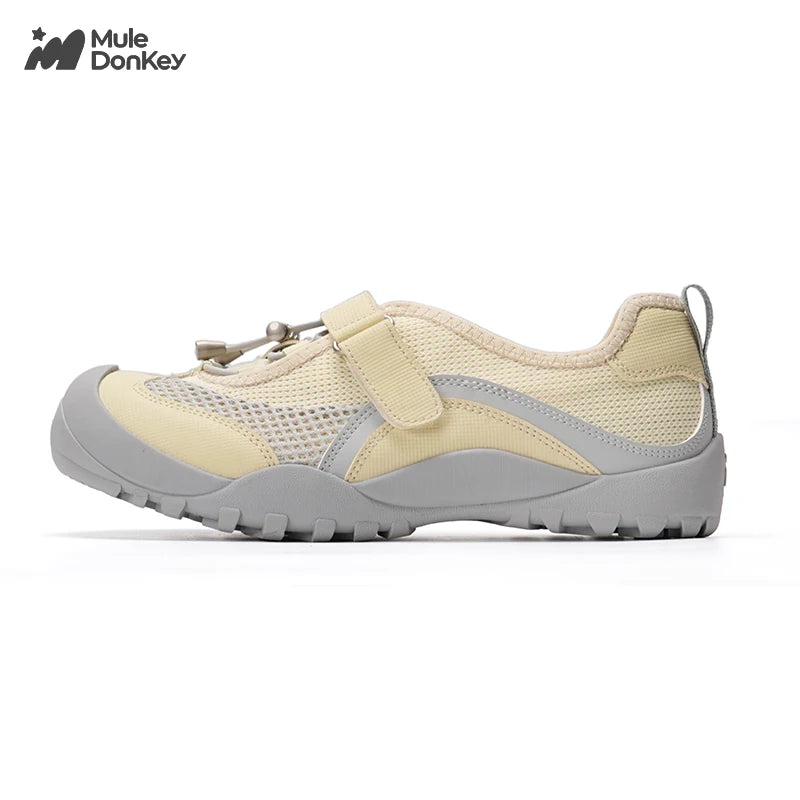 Mule Donkey Mesh Hook-and-Loop Trail Sneaker