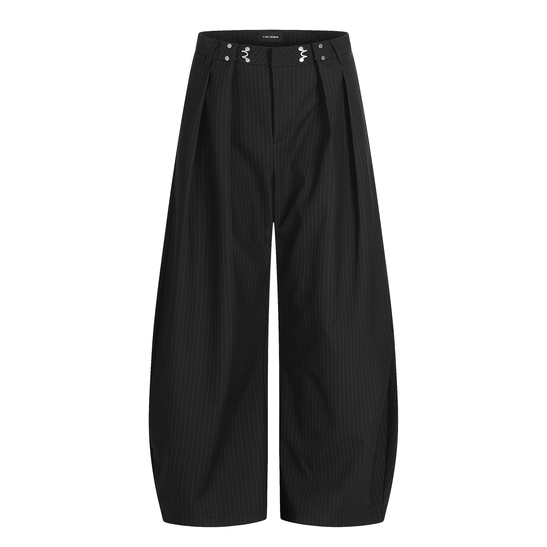 11KN Striped Skinny Casual Wide Leg Pants