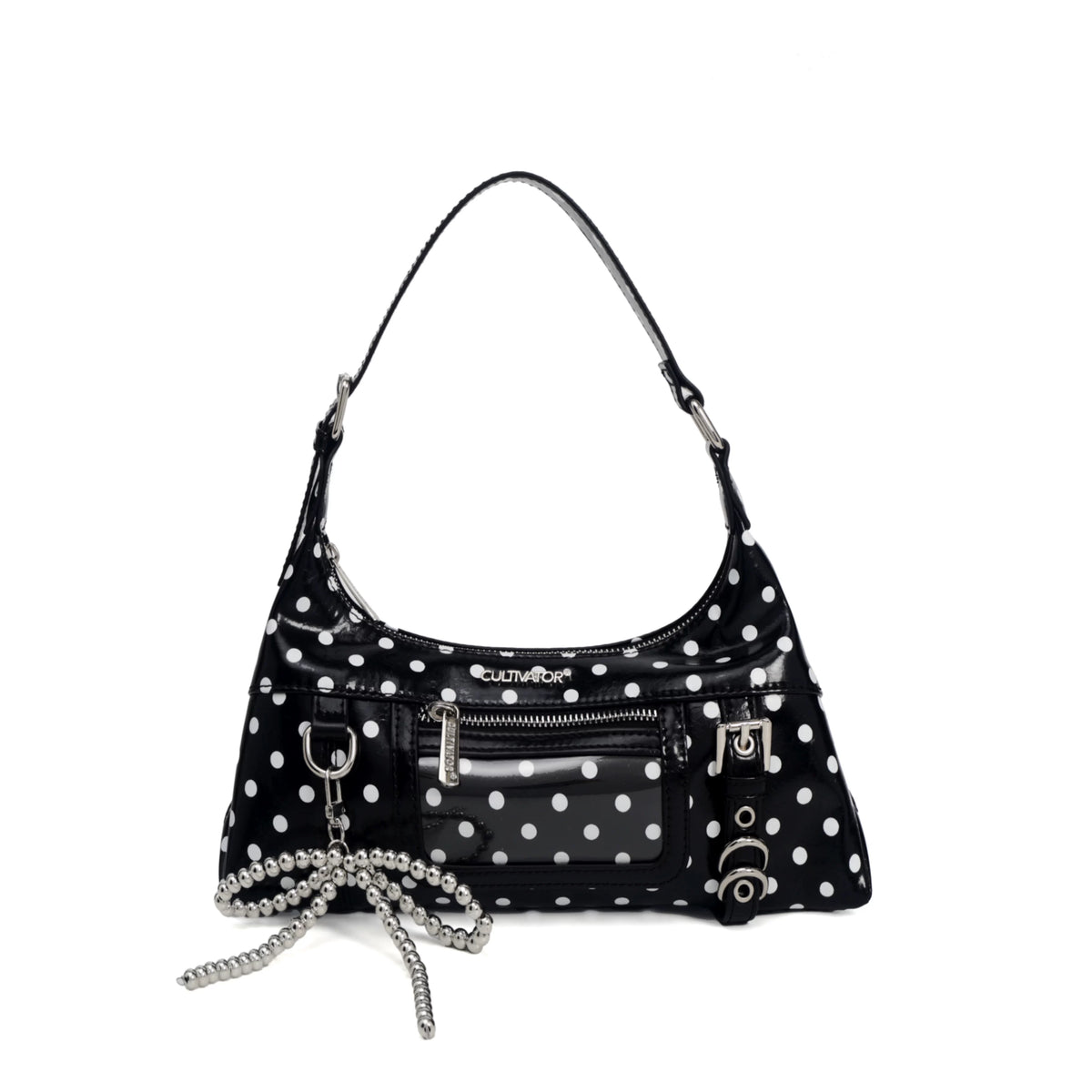 CULTIVATOR Vintage Waxed Canvas Polka Dot Crossbody Bag