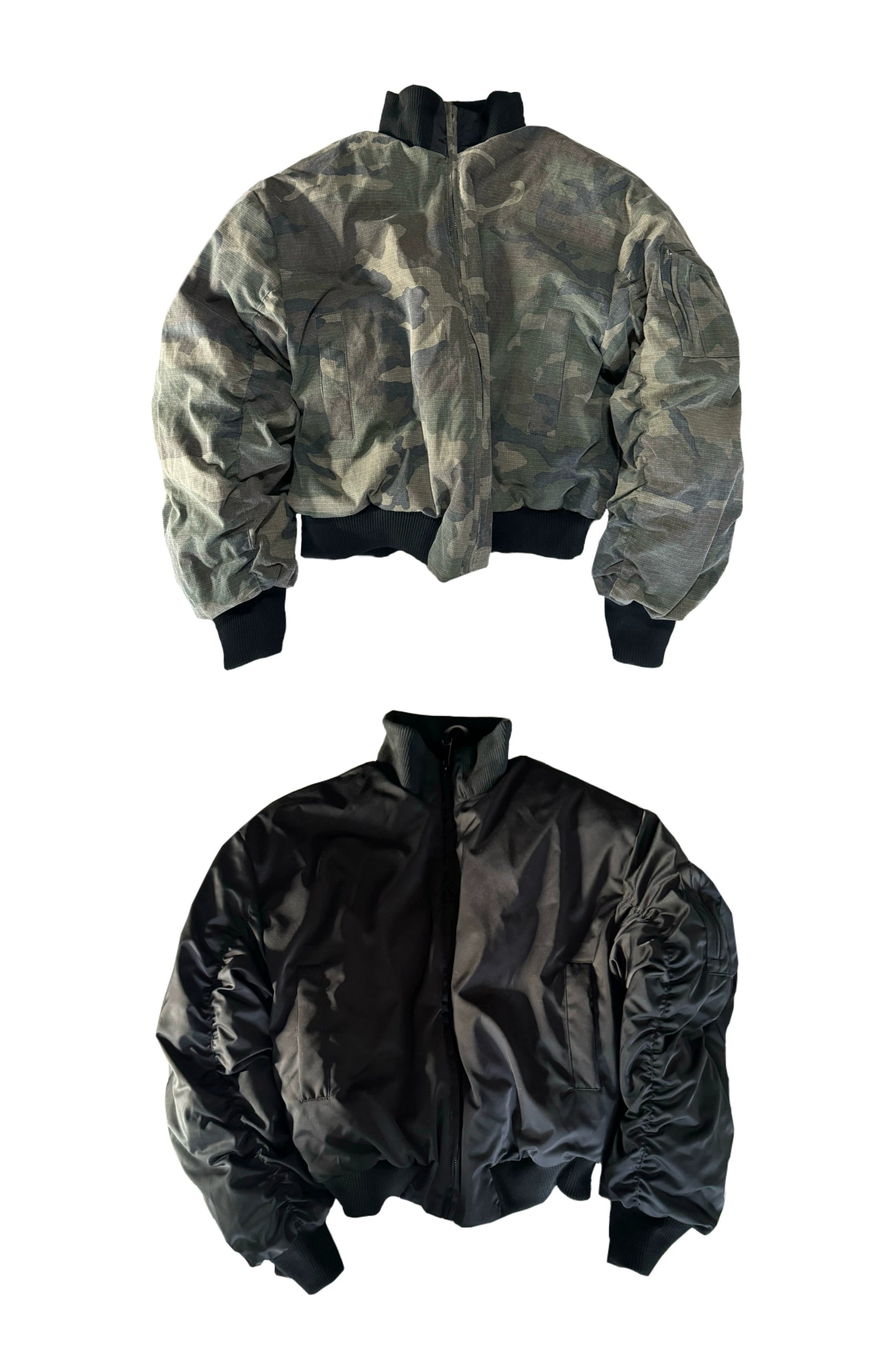 URRRGE Double-sided Camouflage Down Cotton-padded Jacket