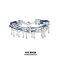 1ST XULIE Braided Blue Woven Bracelet