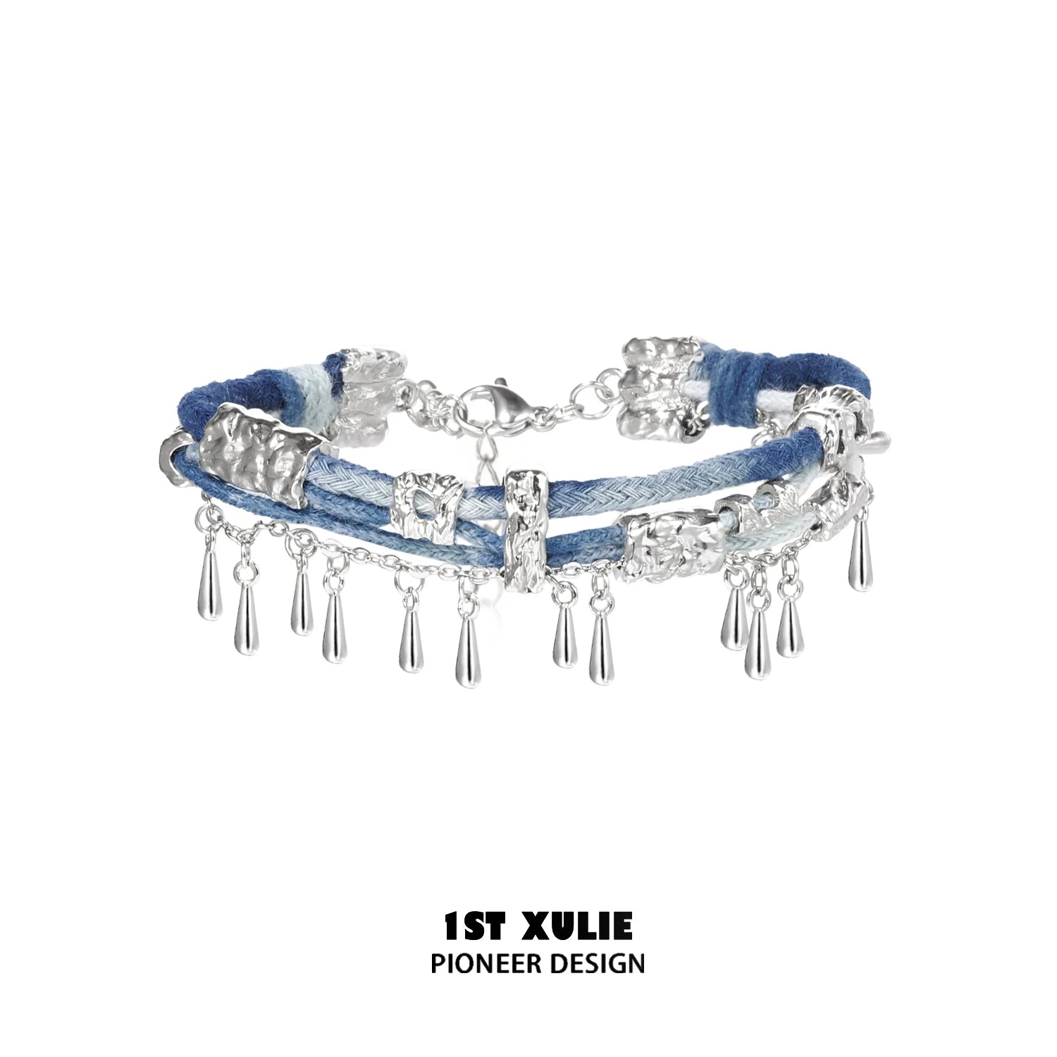 1ST XULIE Braided Blue Woven Bracelet