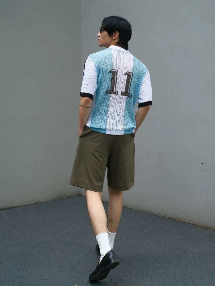 oarism Breathable Straight-Fit Knee-Length Bermuda Shorts