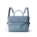SmoSmos Ice Blue Denim Flap-Top Backpack