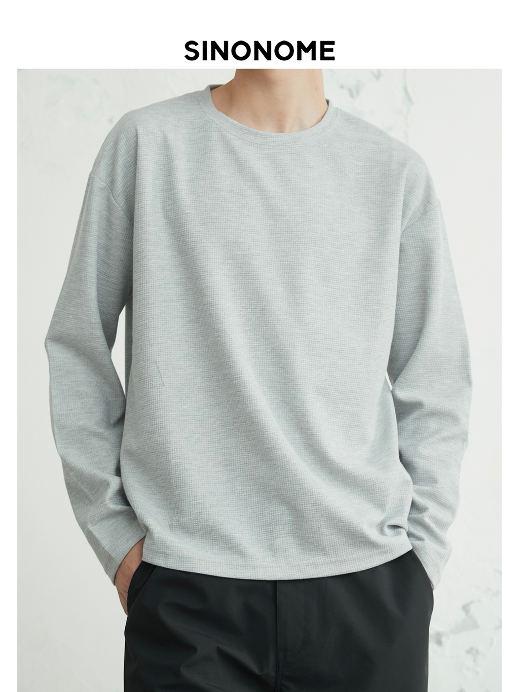 SINONOME Casual Simple Anti-wrinkle Loose Long Sleeves