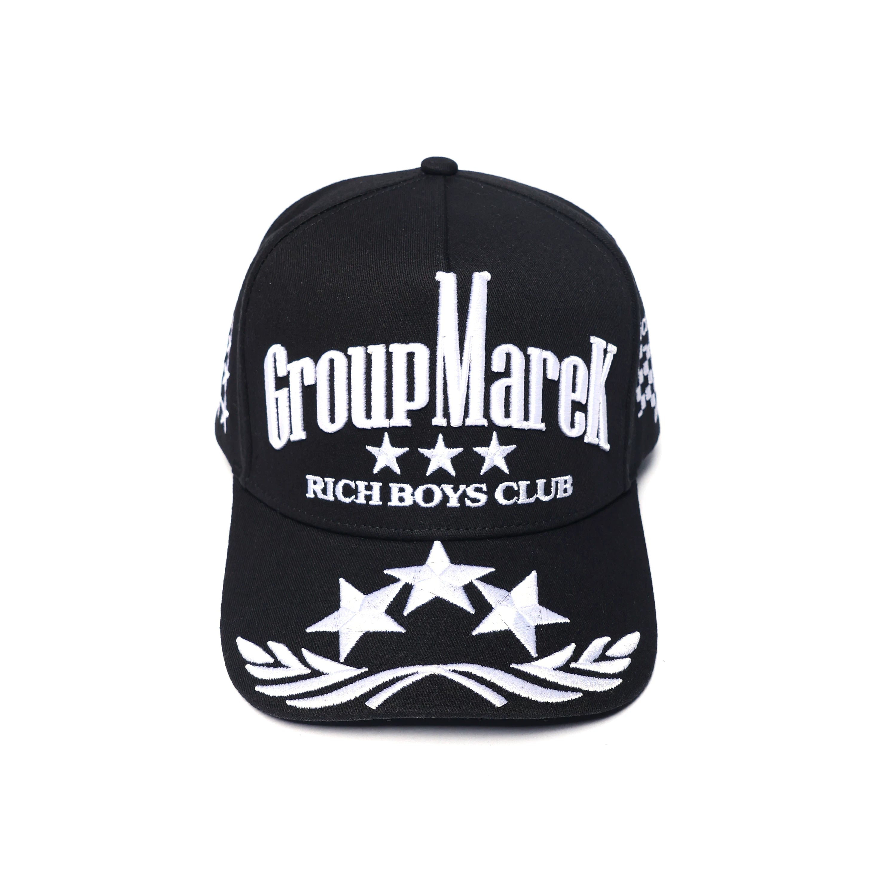 GROUP MAREK Two-Tone Embroidered Curved-Brim Baseball Cap