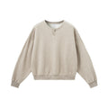 Inflation Henry Collar Loose Thermal Long Sleeves