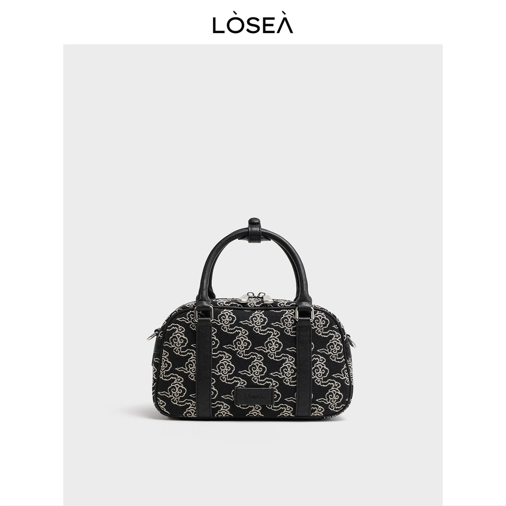 LOSEA Embroidered Boston Pillow Bag Bag