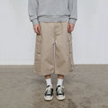 SINONOME Cotton Multi-Pocket Washed Cargo Shorts