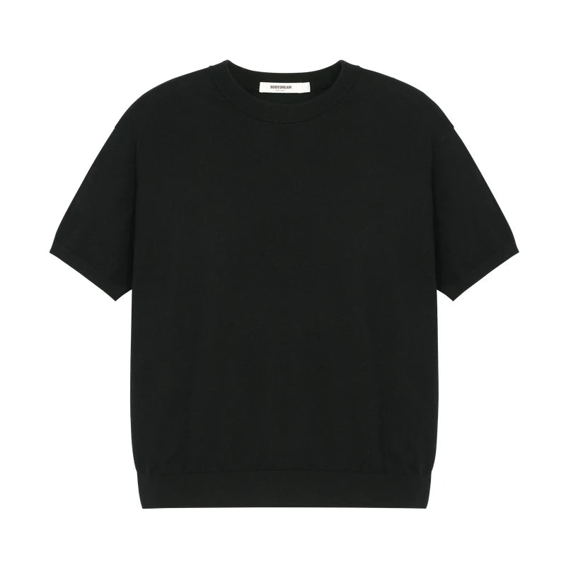 BODYDREAM Merino Wool Muscle-Enhancing Shoulder-Widening Knit Tee