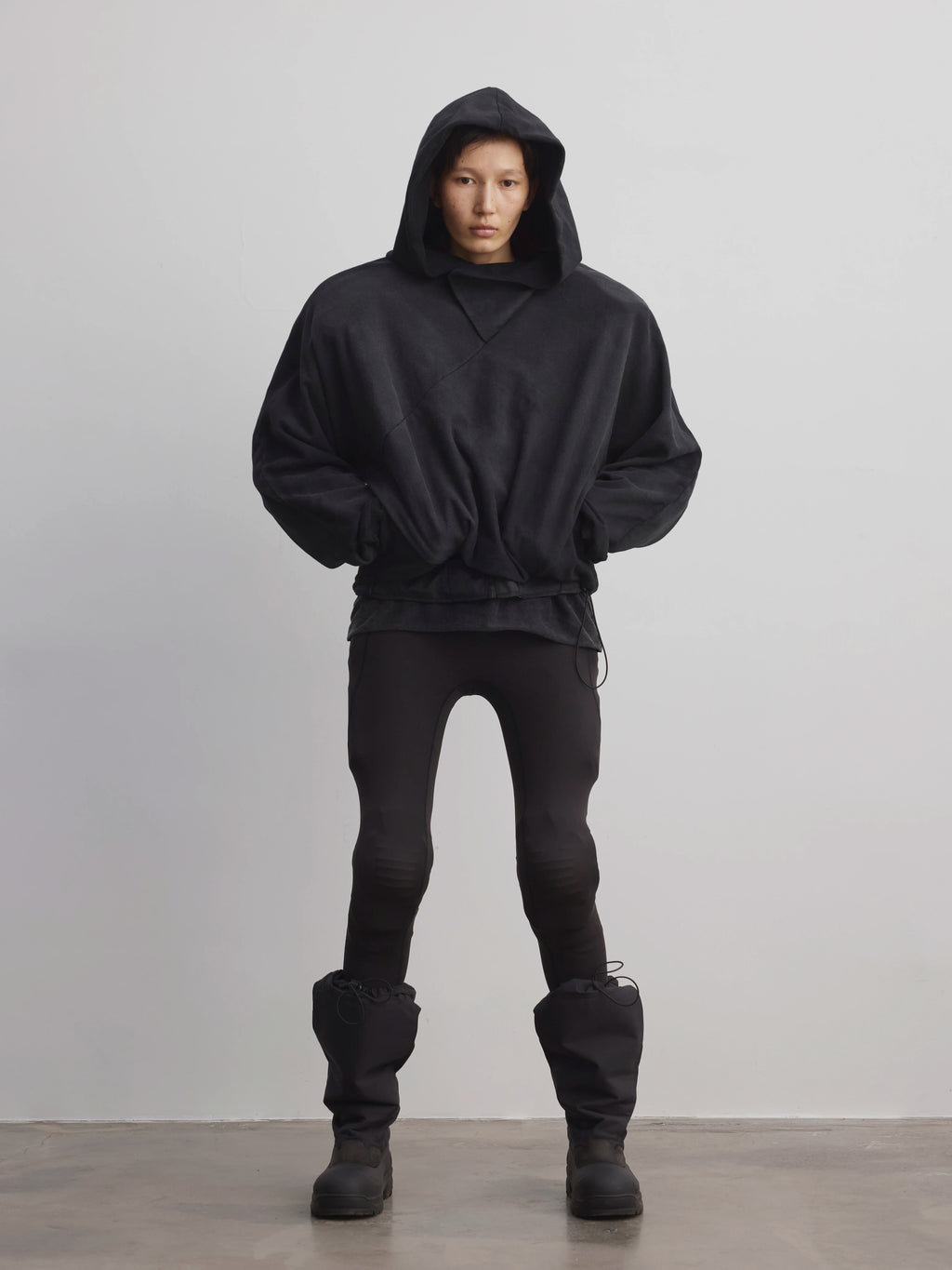 Terrawear Vintage Short Wide Casual Hooded Sweater