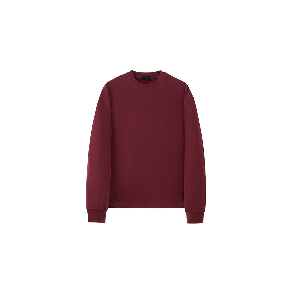PLUS NO LOGO Brushed Cotton Cropped Long-Sleeve Tee
