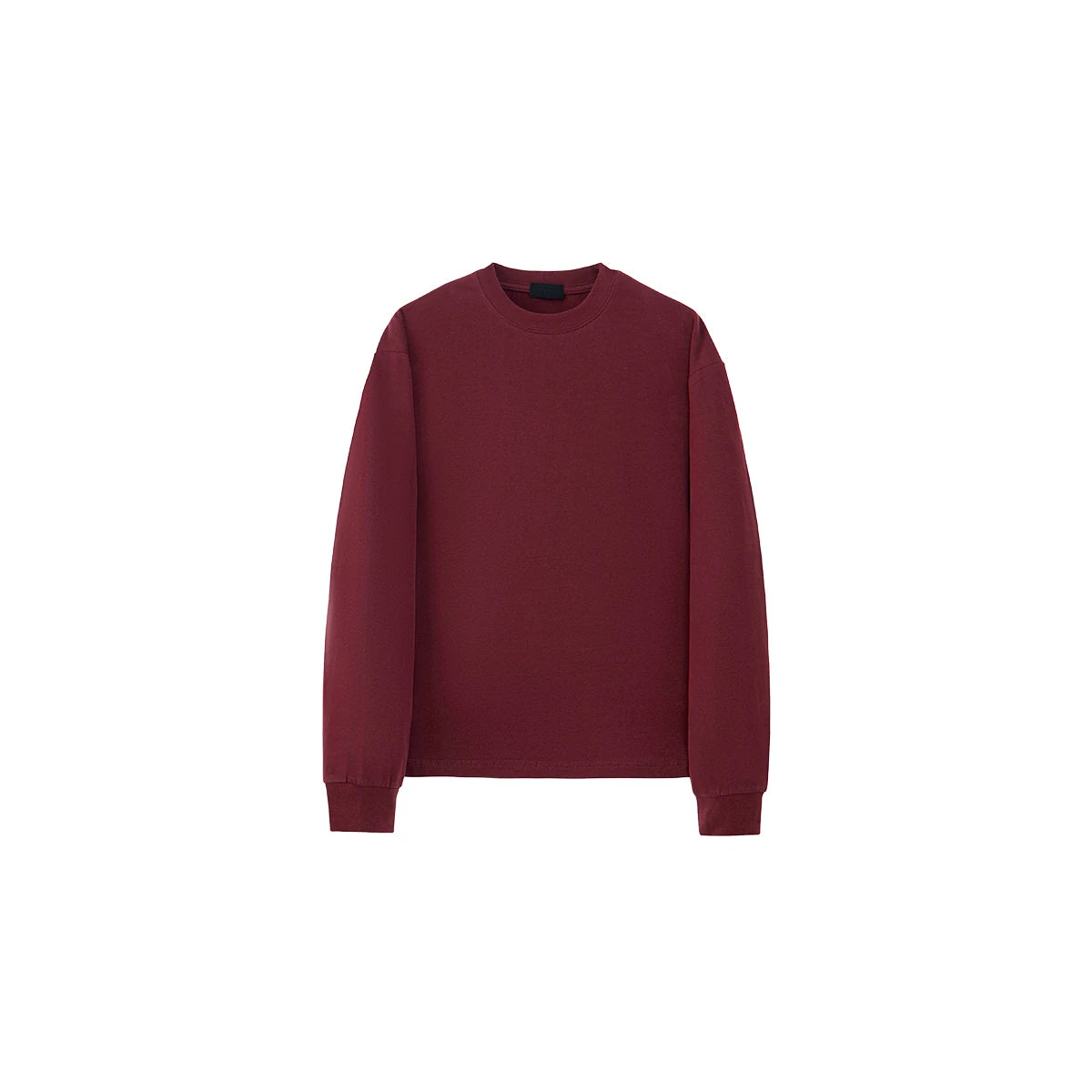 PLUS NO LOGO Brushed Cotton Cropped Long-Sleeve Tee