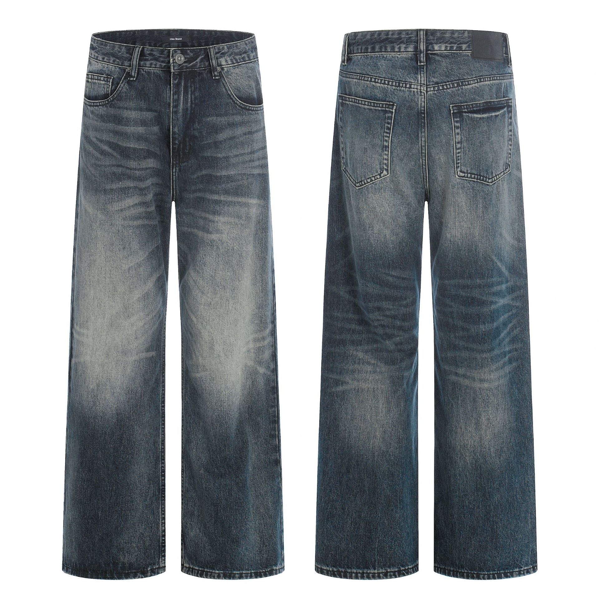 11KN Straight Loose Wide-leg Floor Pants